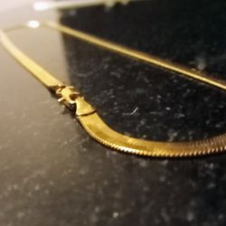 14 K Harringnone Necklace uSed In Perfect Condition In Original Box  