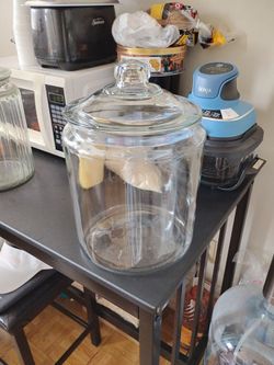Glass jar two and a half gallon to three
