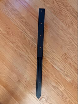 No-Dig Steel Fence Post Ground Stake Replacement 33” Black
