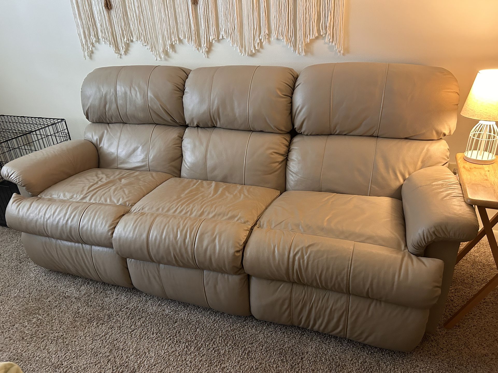 Reclining Couch And Free Arm Chair