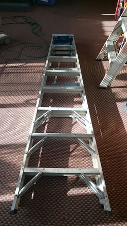 8 ft werner ladder aluminum