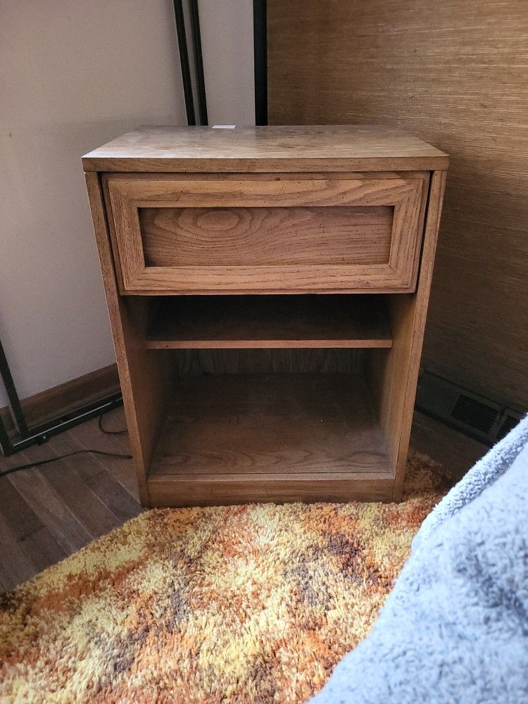 End Table w/ Drawer & Bottom Shelf