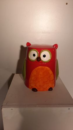 TAG red owl cookie jar 9" x 6.5"