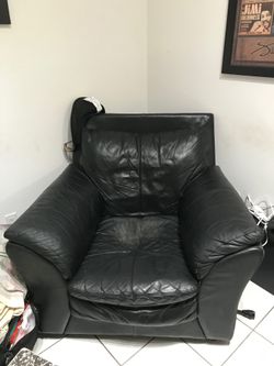 Free Black Leather Chair