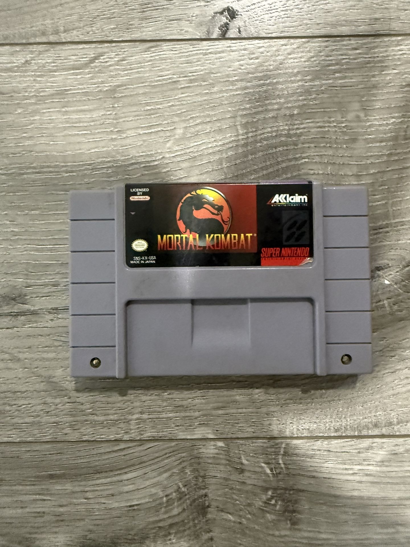 Mortal Kombat For Super Nintendo