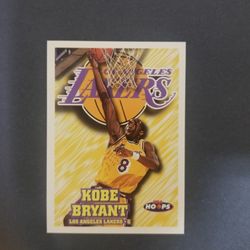 1997 NBA HOOPS BASKETBALL CARD # 75 - KOBE BRYANT - LOS ANGELES LAKERS Rookie