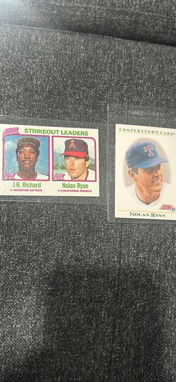 1980 Topps #206 Strikeout Leaders J.R. Richard Nolan Ryan,Cooperstown