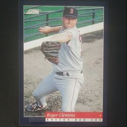 1994 Score Roger Clemens Boston Red Sox #25 Pitcher Baseball Card Vintage Collectible Trading Sports MLB Professional Pro 