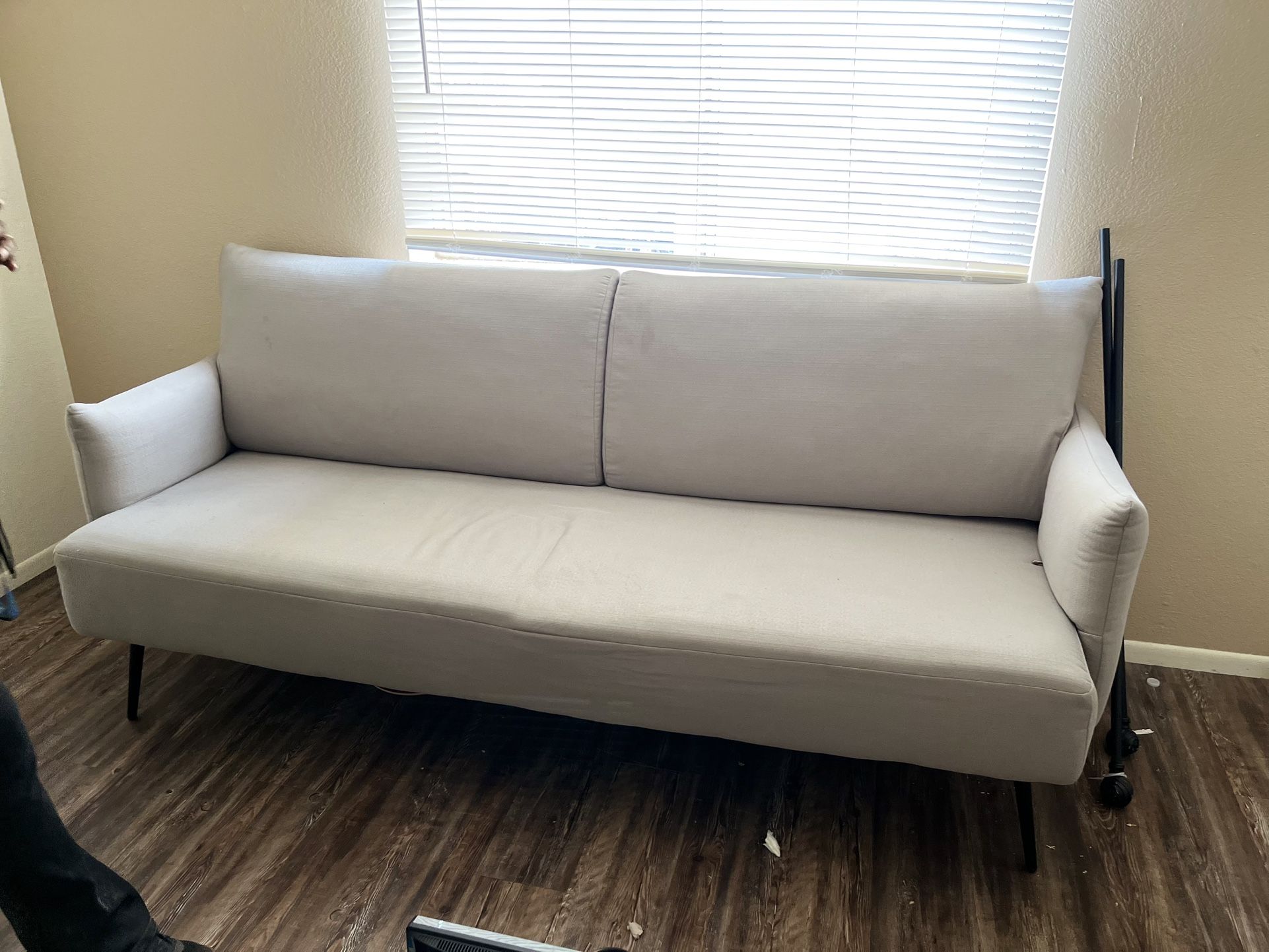 Grey lounge couch