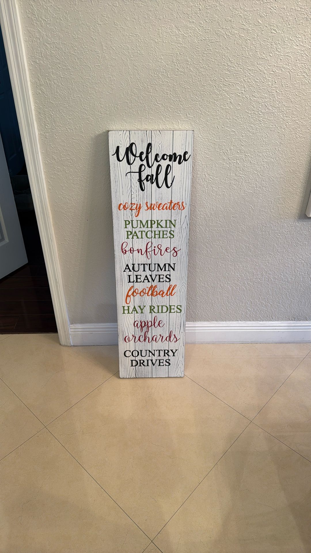 Fall Decorative Sign