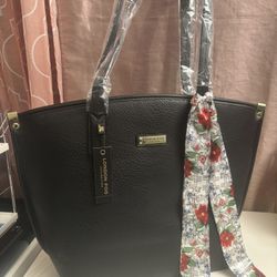 Brand New Black Leather 👜 Tote 