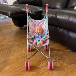 Baby And Baby Stroller