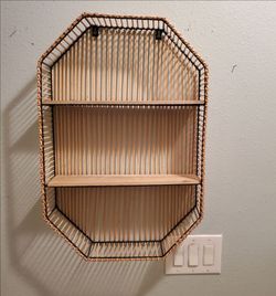 Boho bamboo shelf
