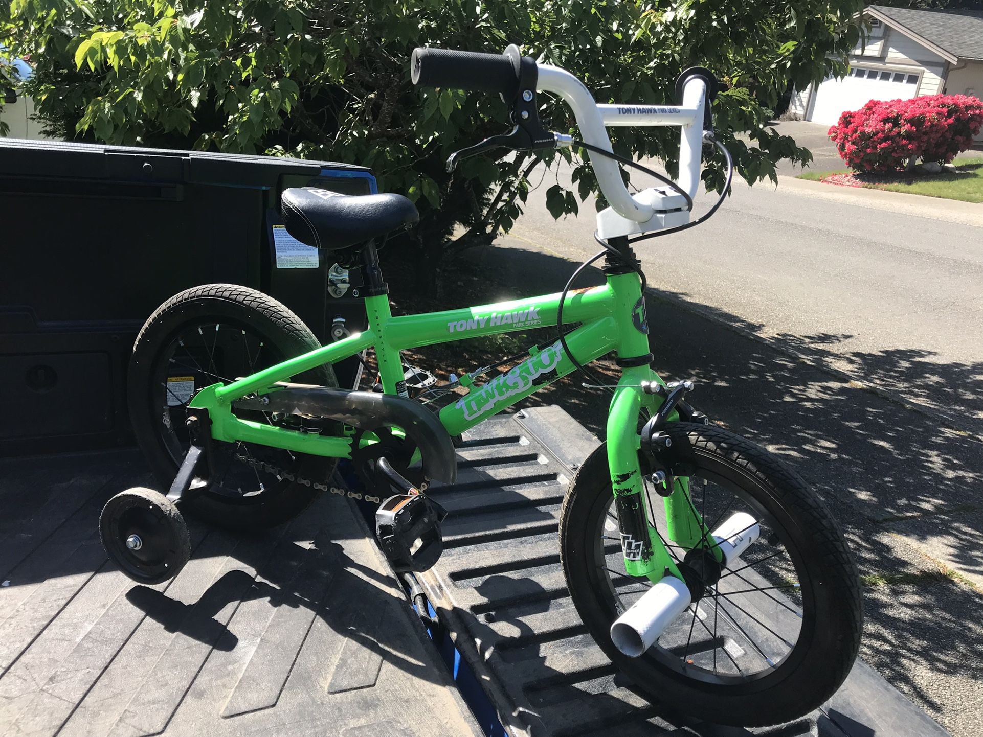 Child Kid Children Bike 14” Wheels With Training Wheels Bicycle Tricycle Trike like New