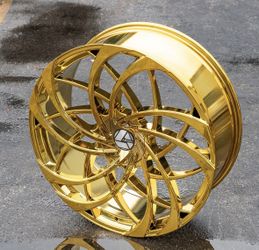 Gold Wheels 22”-24” 26” 28” 5x120 5x114.3 5x115 5x127