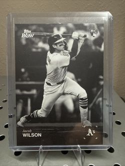 2025 Topps Black & White Jacob Wilson #86 Rookie Card RC Athletics