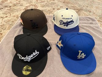 Los Angeles Dodgers, 59Fifty, Fitted, 7-3/4, limited edition, brown, orange, white, blue, green, black. See description for pricing.