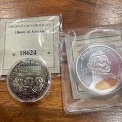 John Hancock Declaration Of Independence Coins