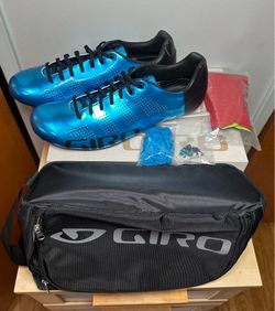 Giro Empire ACC Road Bike Cycling Shoes - Vibrant Blue Steel - Mens Size 47/US 13