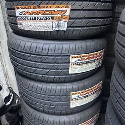 SET OF FOUR NEW TIRES 225/55/17 ARROYO GRANDSPORT A/S INCLUDING MOUNT AND BALANCE 