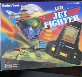 vintage Radio Shack LCD Jet Fighter (also known as the Tandy Jet Fighter or Fire Away) handheld
