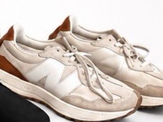 New Balance Beige White Sneaker