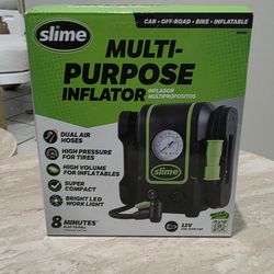 🚗 NEW Slime Multi‑Purpose Tire Inflator Air Pump – 12V