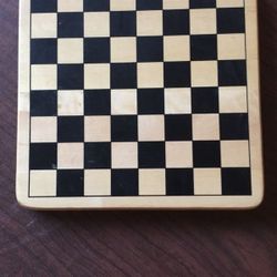 Wooden Chess Board and Tic Tac Toe Board