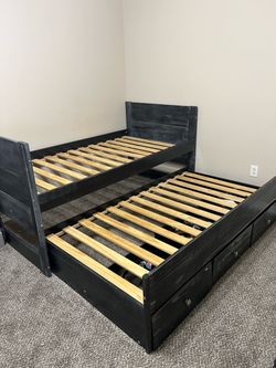 Twin trundle bed frame