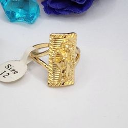 The Grim Reaper Ring Gold-plated #12 #10 #9 #8