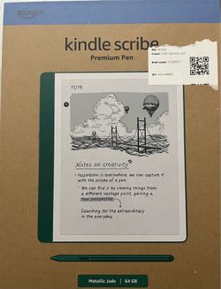 64GB Kindle Scribe - Metallic Jade w/ Premium Pen