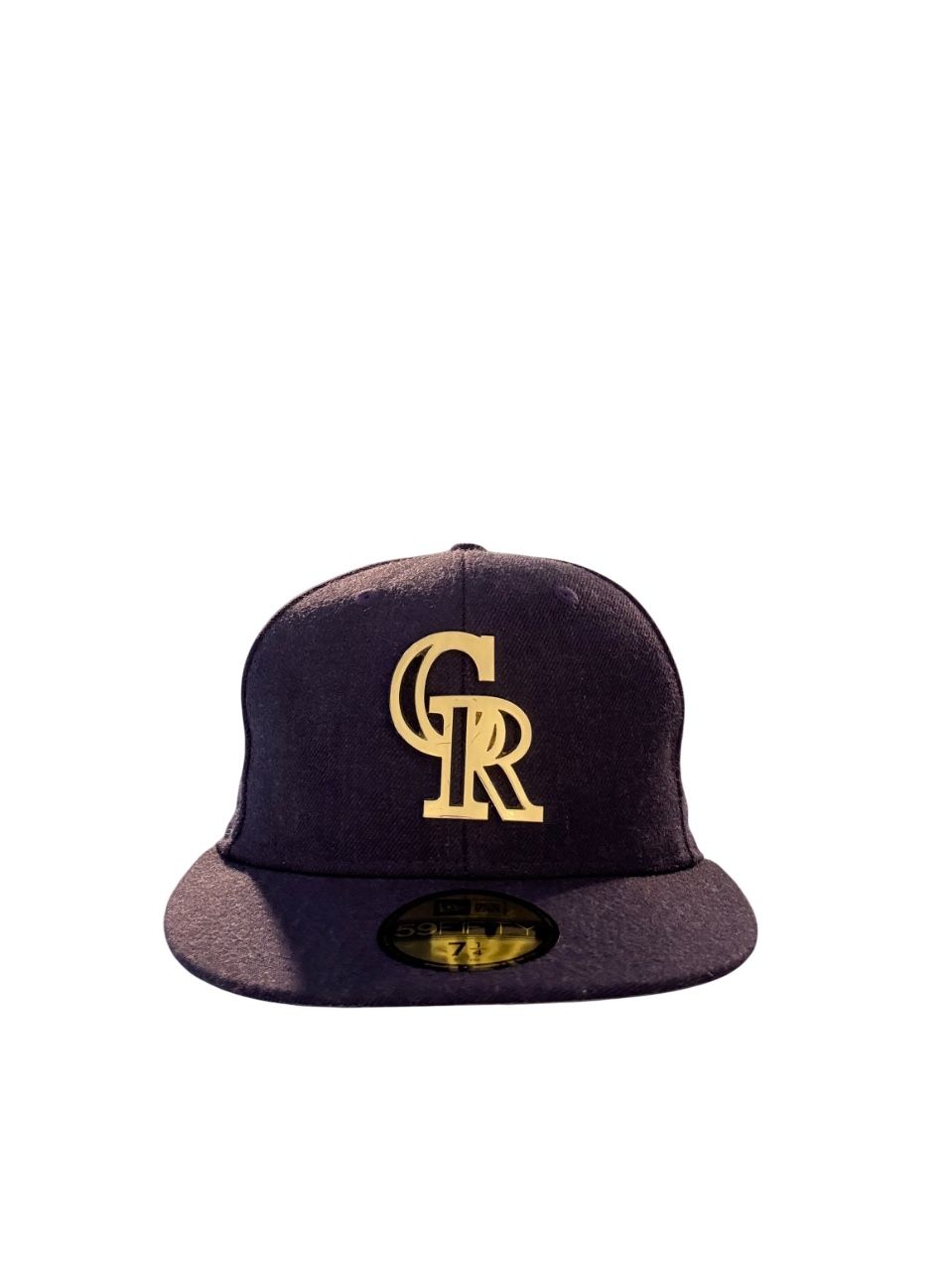 New Era 59FIFTY Colorado Rockies Fitted Hat Purple 7 1/4 Gold Logo