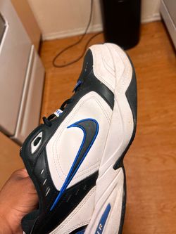 Nike Air Monarch Sneakers White Black Blue
