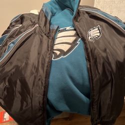 NFL Reversible Eagles Jacket Size Large