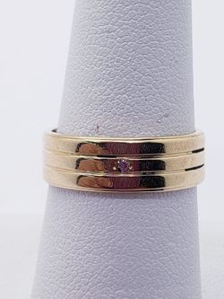 18k Wedding Band Ring Yellow Gold 4.3 DWT