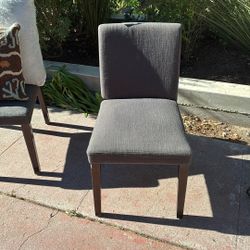 Four Gray Dining Chairs