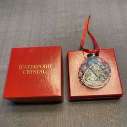 Genuine Waterford Crystal 1992 Annual Christmas Ball Ornament, mint condition in box.