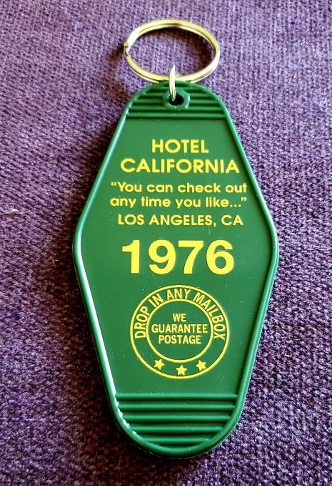 Hotel California 1976 Hot Keychain 