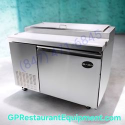 New Commercial Restaurant Pizza Prep Table Cooler Refrigerator Salad Bar Prep Cooler