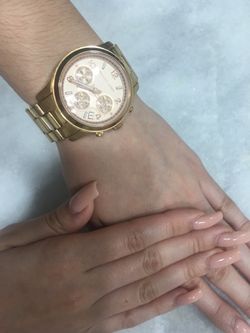 Michael Kors watch-rose gold & gold