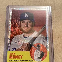 2022 Topps Archives 1963 Topps Design Max Muncy #58 Red Hot Foil/50