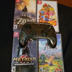 Nintendo Switch Games + Pro Controller (Read Description)