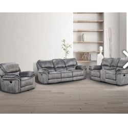 SOFA LOVESEAT & RECLINER (FREE DELIVERY)
