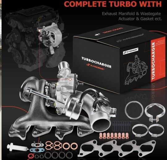 Turbocharger GT1446V – 1.4L Engine (A14NET) – Complete Kit with Manifold – New
