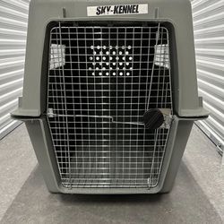 PetMate Sky Kennel XL Dog Kennel Crate 48” 90-125 Pounds 4 Way Vault Door Airline Travel  