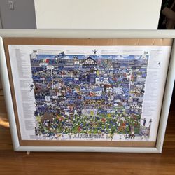 Framed Everton Mishmash Poster – By Alex Bennett
