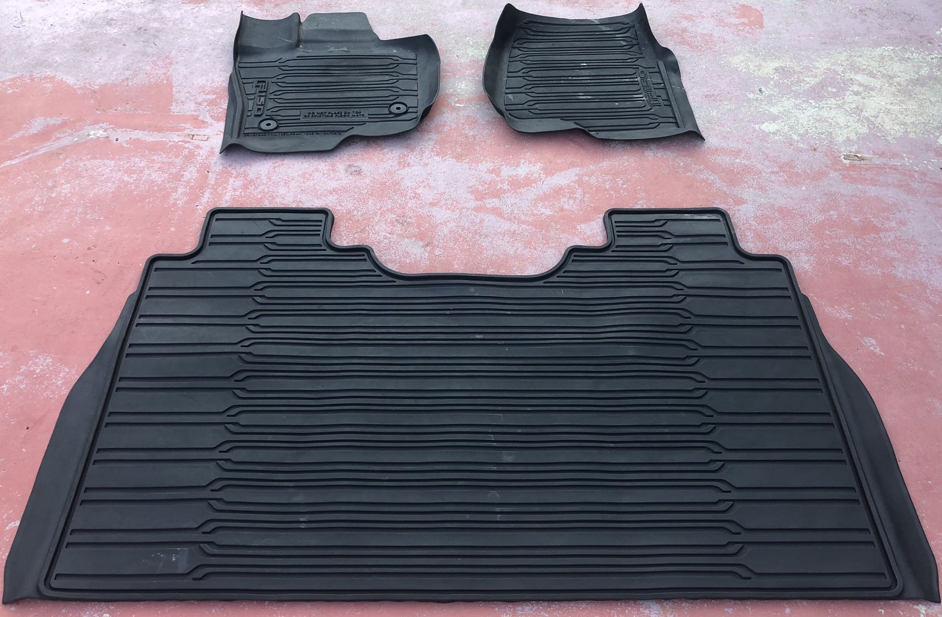 2015 thru 2020 F-150 OEM Genuine Ford Molded Floor Mat Set 3-pc CREW CAB Brand New OEM Genuine Ford Parts from a Ford Dealership
