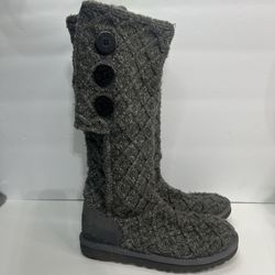 UGG Tall Knit Boots Lattice Pattern