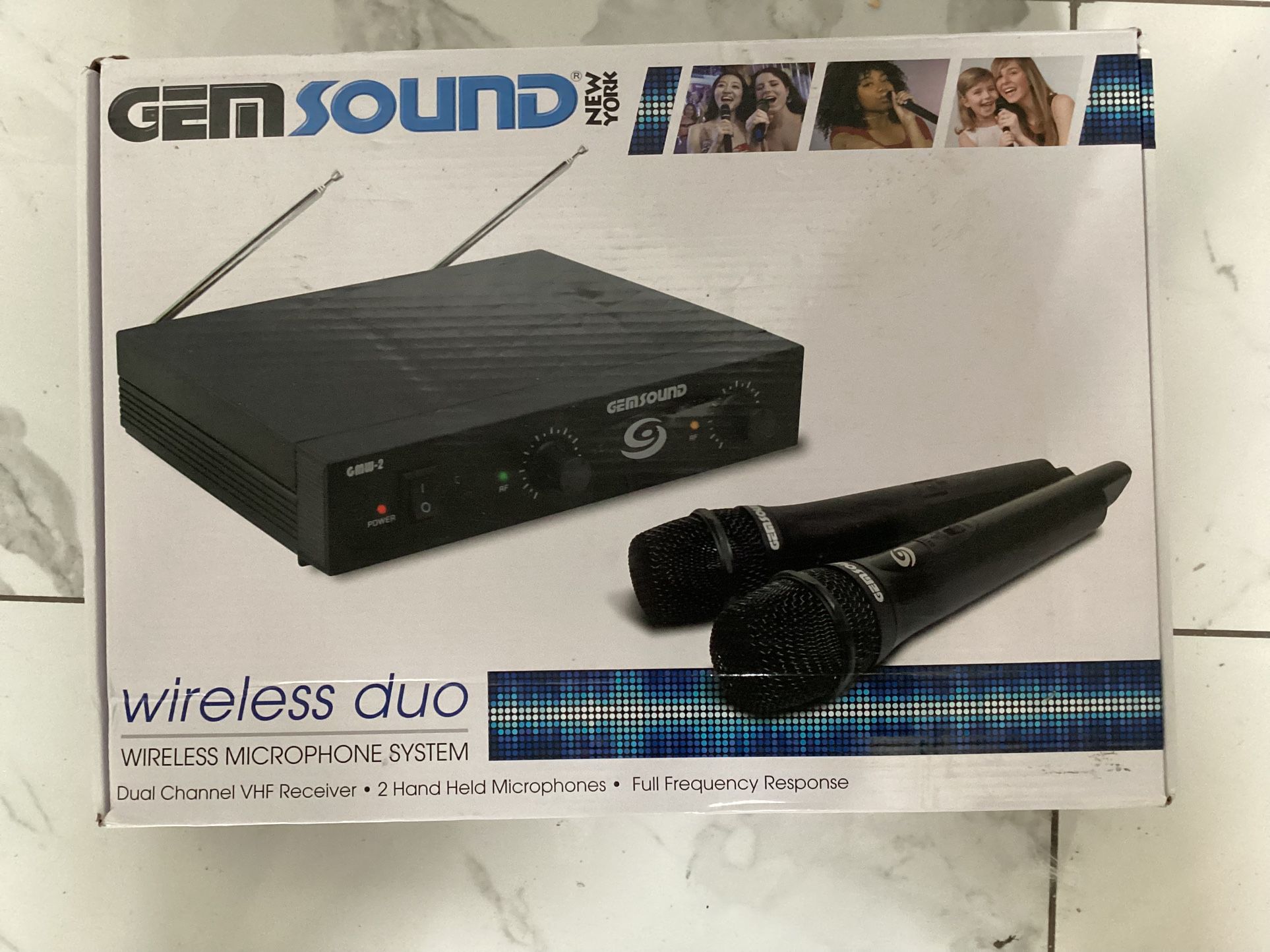 Gem Sound GMW-2 Wireless Duo Mic System VHF Dual Channel