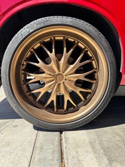 22” inch wheels with tires
